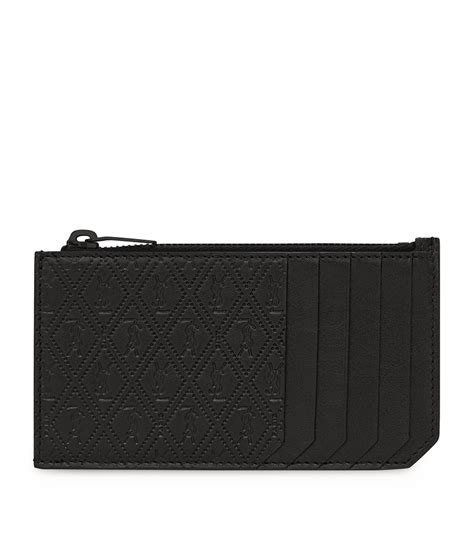 Saint Laurent Fragments Leather Zip Card Case 